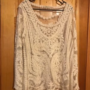 Sheer Long Sleeve Top